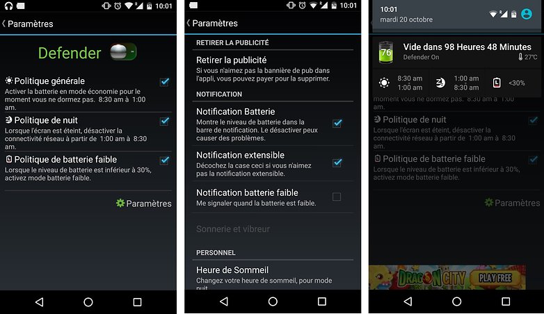 battery saver guru french