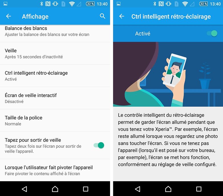 controle intelligent xperia z5