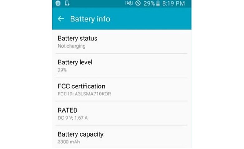 galaxy a7 2016 battery fcc