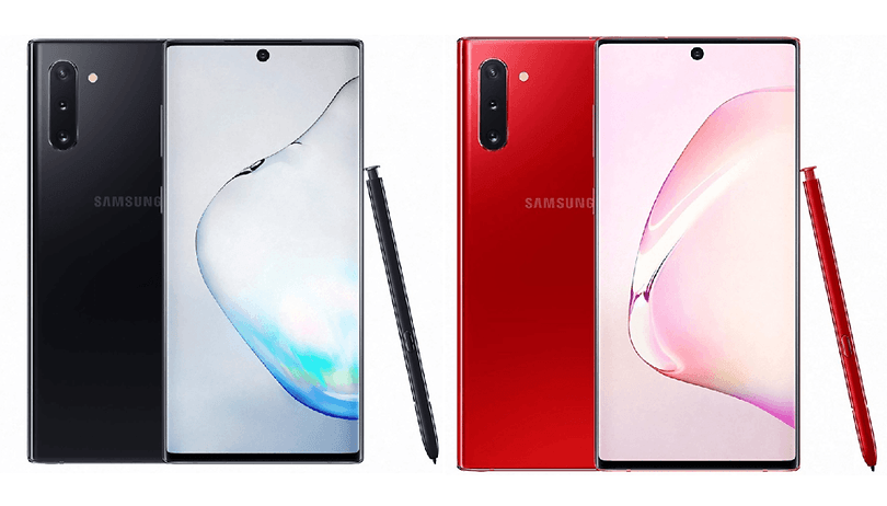 La version abordable du Galaxy Note 10 sera disponible en rouge et noir