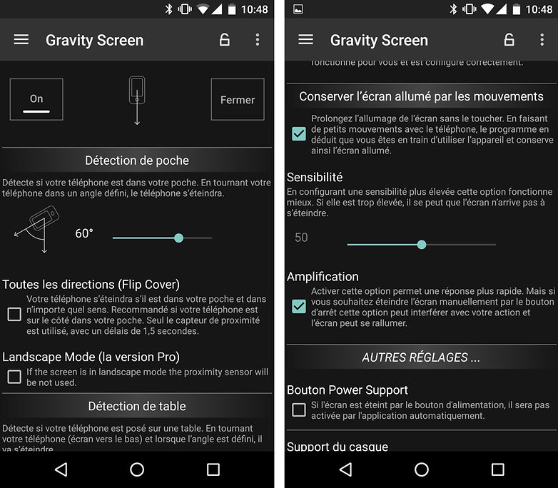 gravity screen french