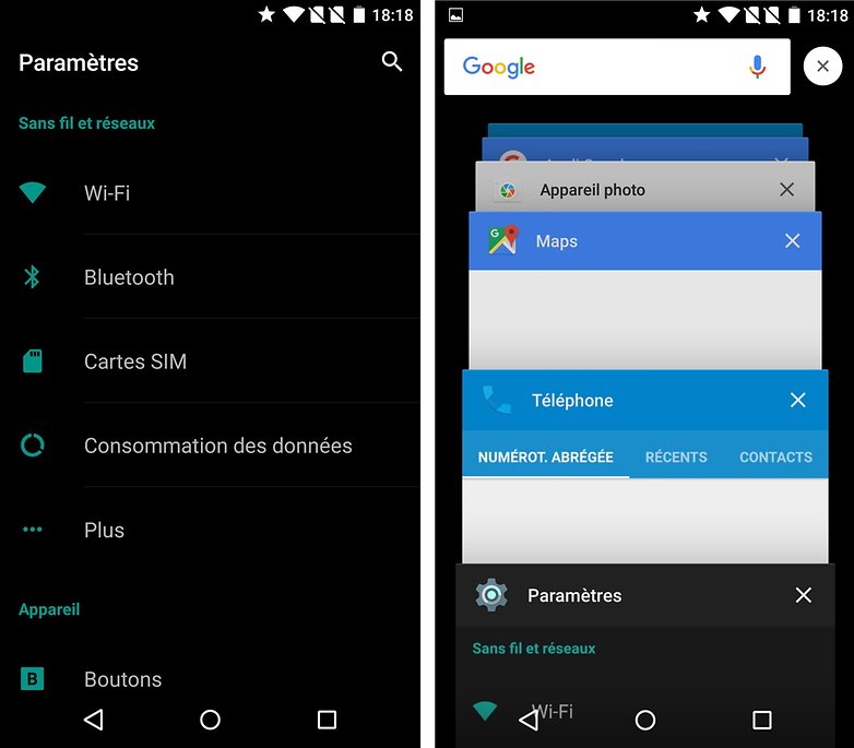 parametres oneplusX