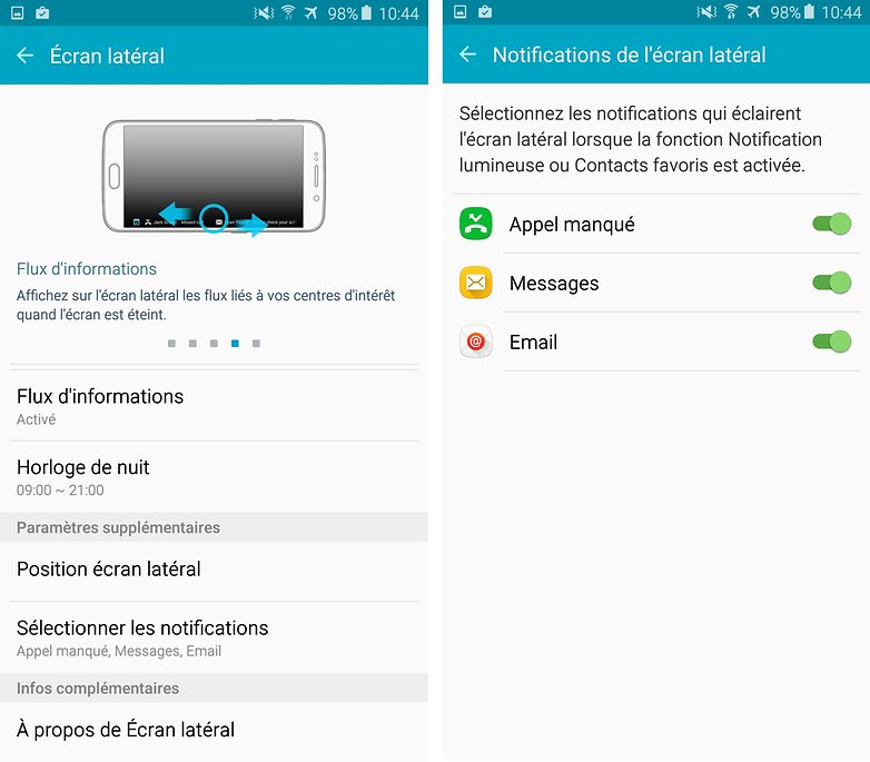 s6 edge plus notifications