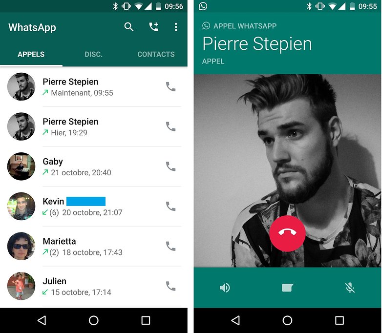 whatsapp appels