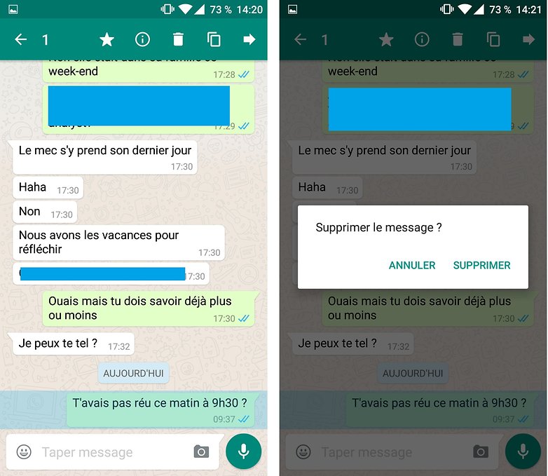 whatsapp supprimer