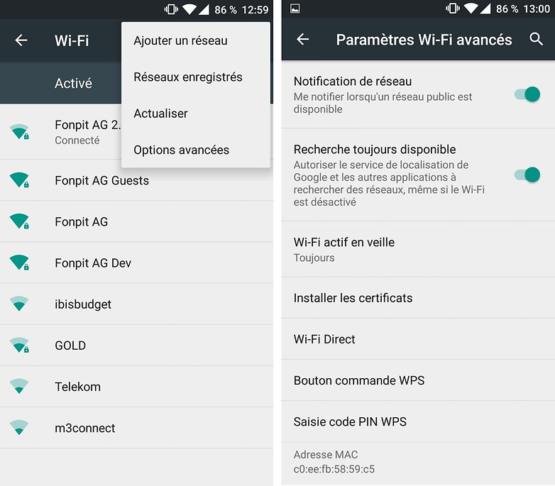 wifi setting