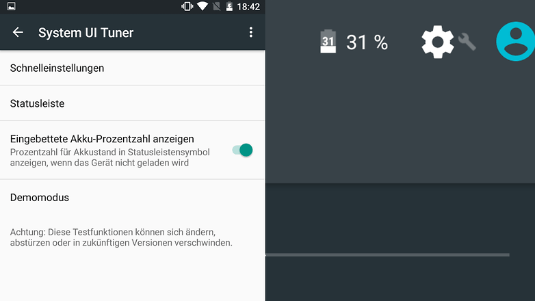 Nexus 5X akku prozentzahl