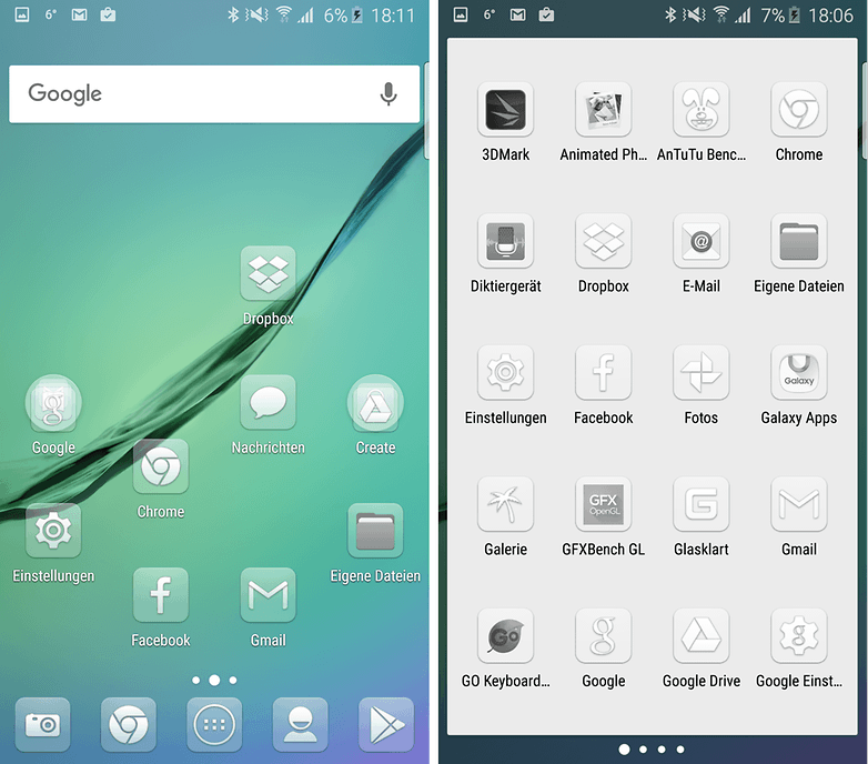 android launcher ergebnis icon packs