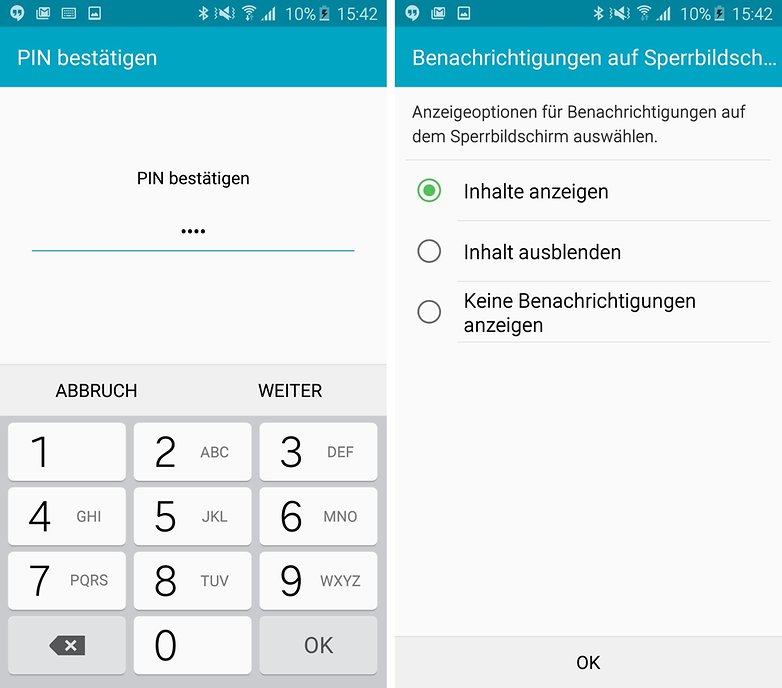 android lollipop inhalte sperrbild verwalten