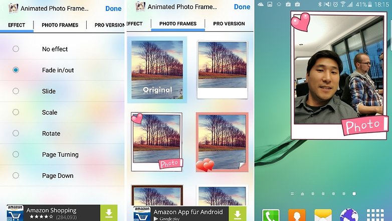 animated photo frame widget