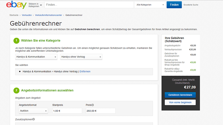 ebay gebuehrenrechner