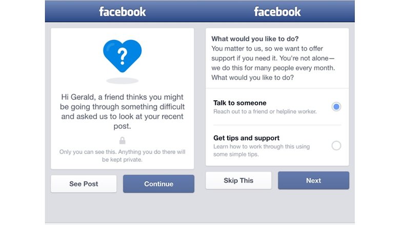 facebook suicide prevention