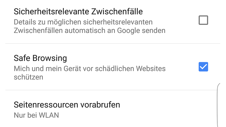 google chrome 46 safe browsing