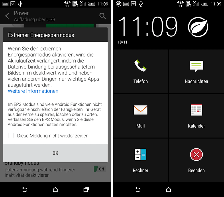 htc one m8 extremer energiesparmodus