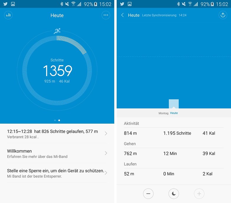 mi band 1s mifit data