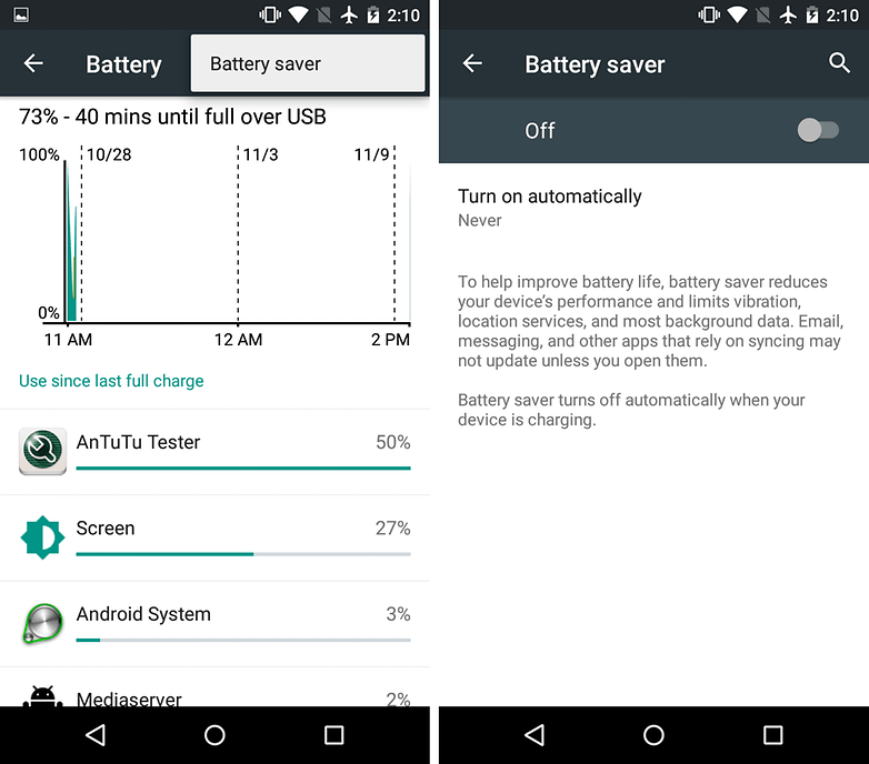 moto g battery saver