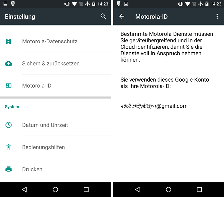 moto g motorola id