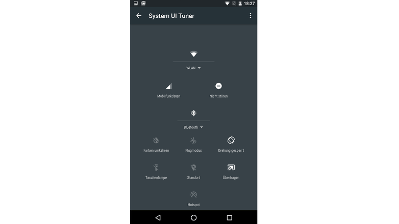 nexus 5x schnelleinstellungen anordnen