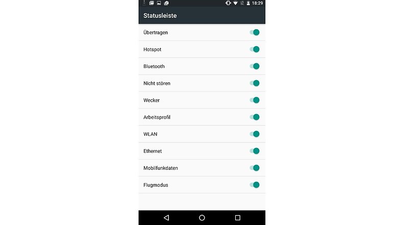nexus 5x system ui tuner hide icons