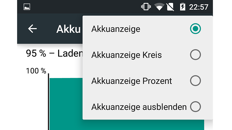 oneplus one akku anzeige