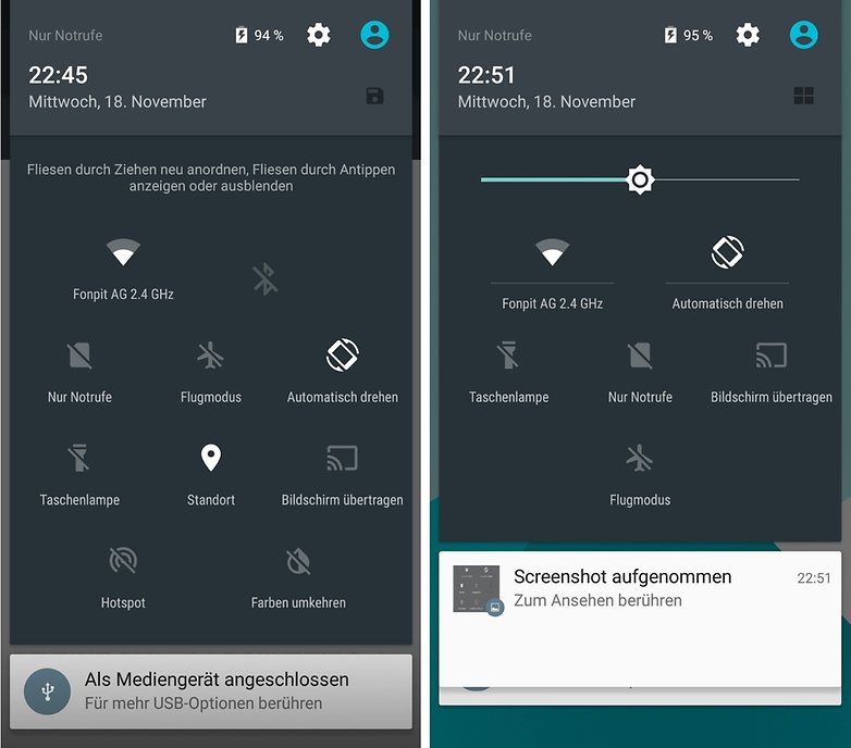 oneplus one benachrichtigungsleiste