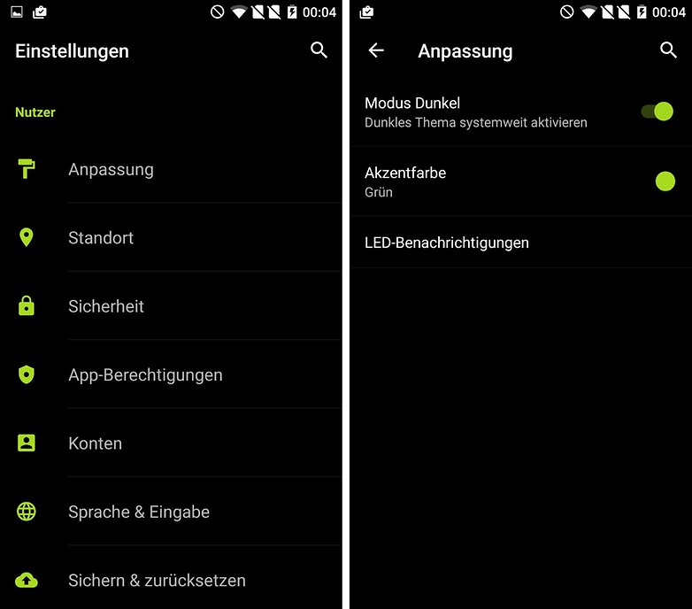 oneplus x dunkles theme
