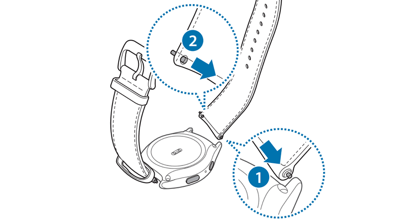 samsung gear s2 classic armband austauschen 4
