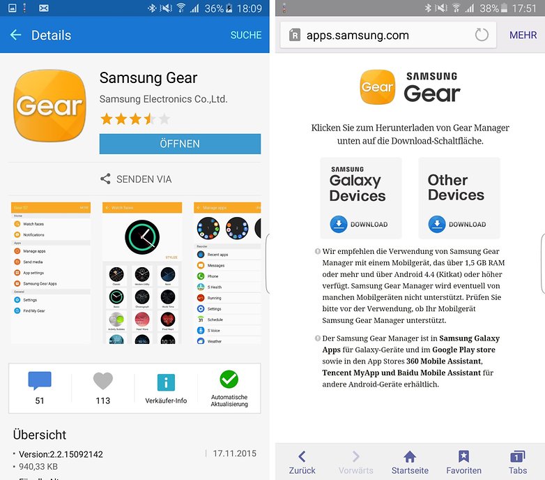 Apps samsung com gear 2 как установить приложение