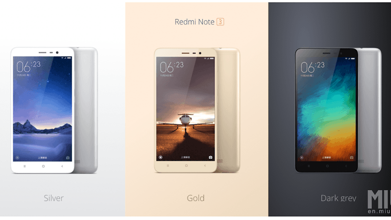 xiaomi redmi note 3 colors