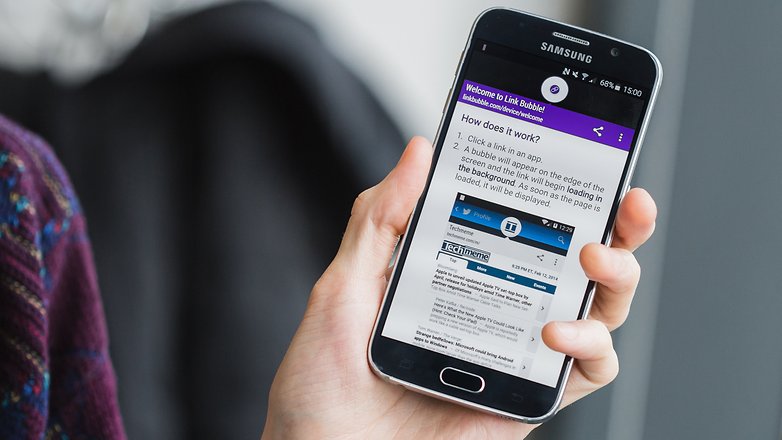 Androidpit link bubble browser melhores navegadores 1