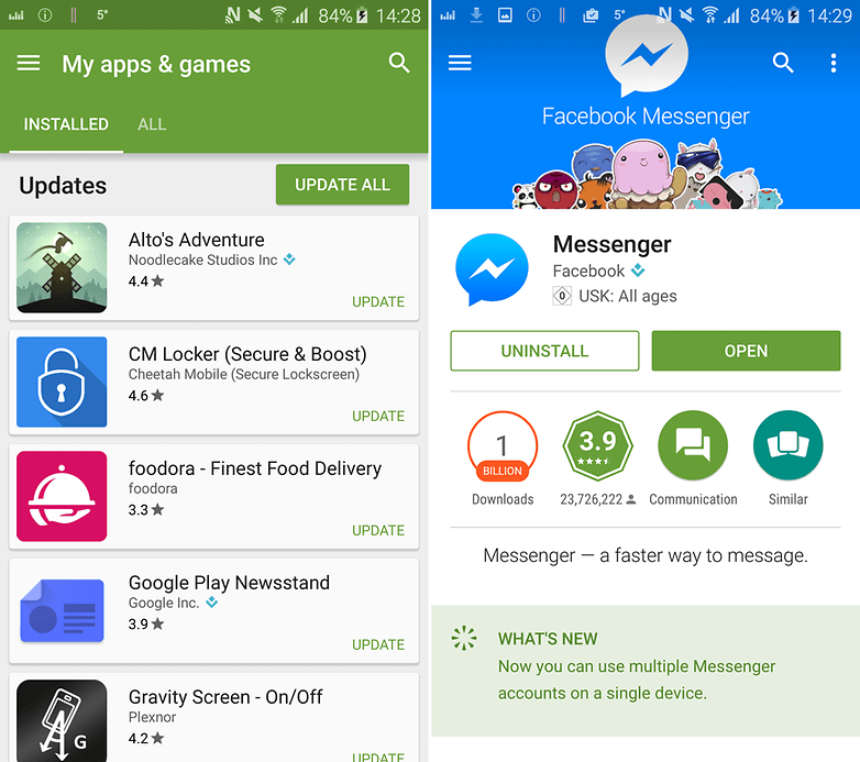 google play messenger