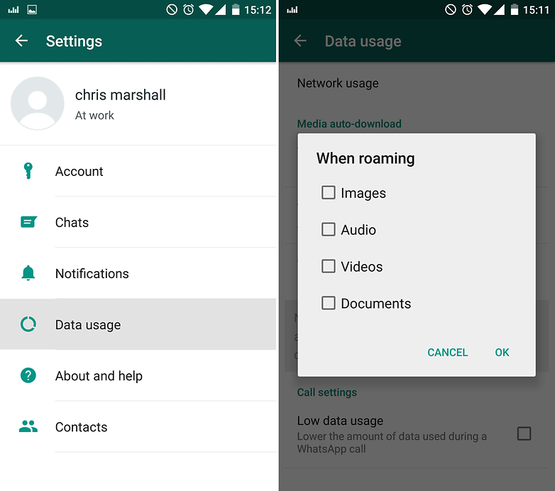 whatsapp tips and tricks mobile data