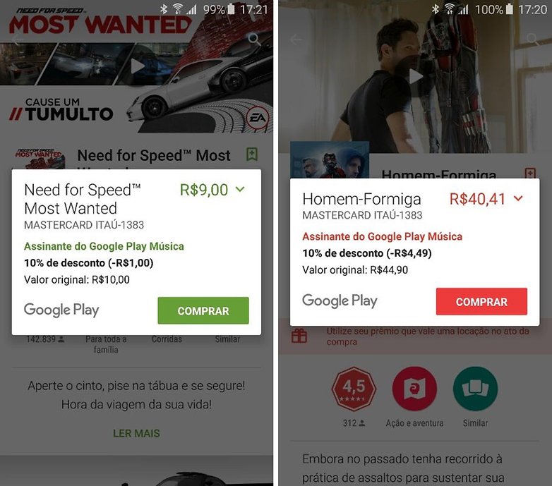 google play music desconto