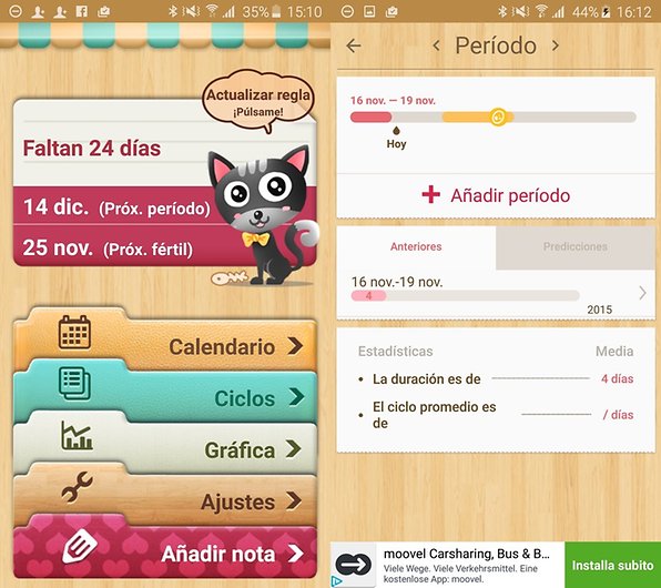 Mi calendario de menstruacion