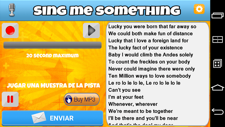 sing me algo