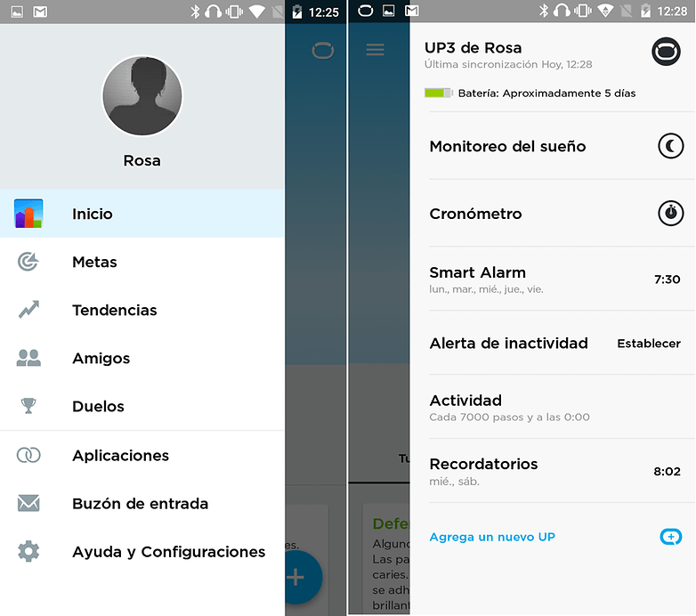 up3 app menu