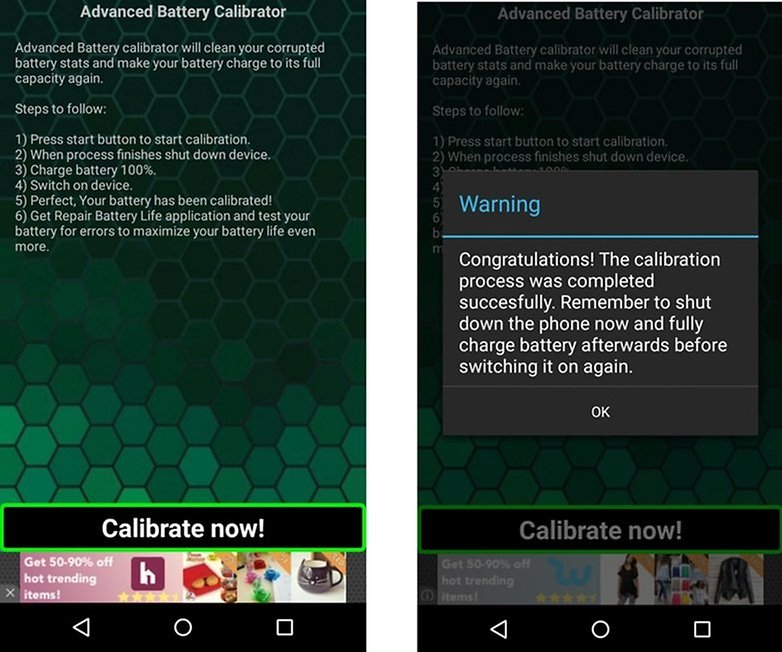advanced battery calibrator