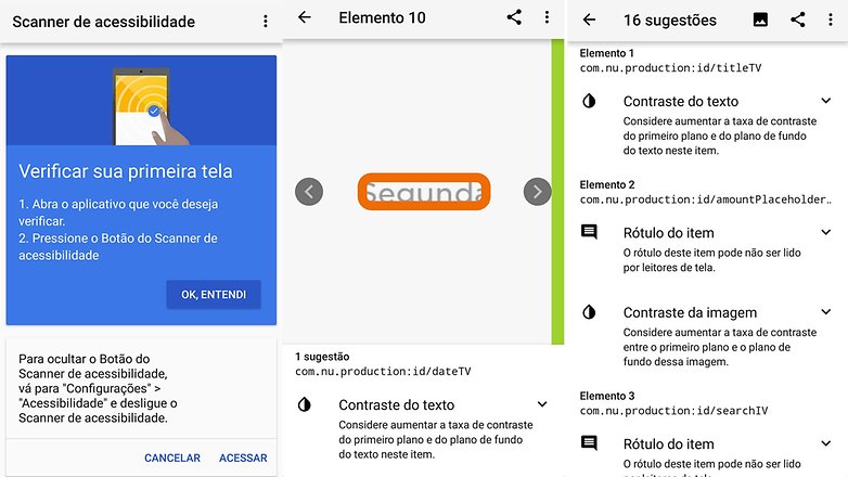 app google acessibility scan