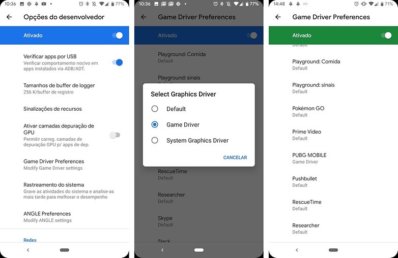 game driver android q