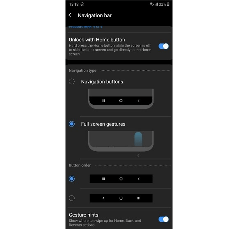 nav bar oneui