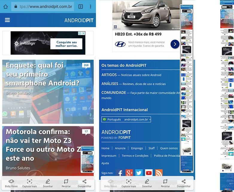 screenshot samsung