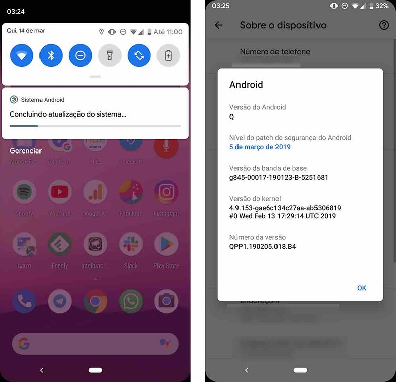 uma semana android q 5