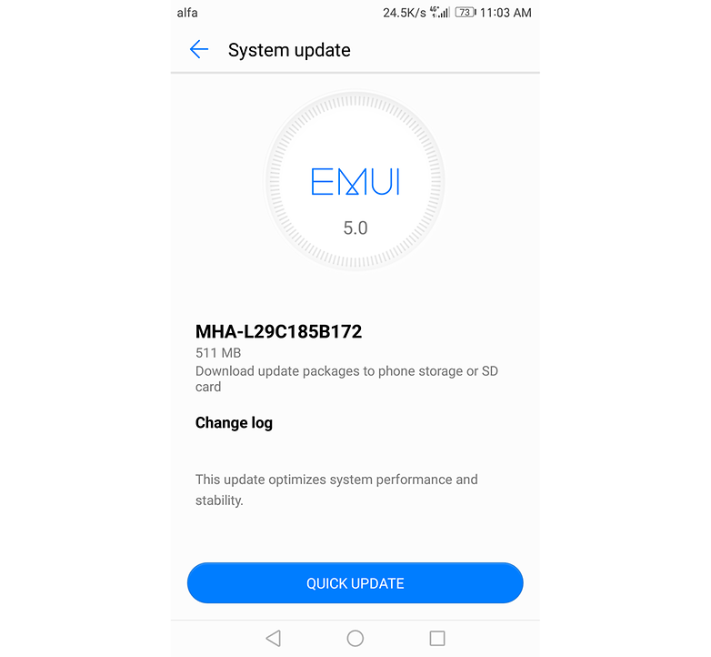 HuaweiMate9 update