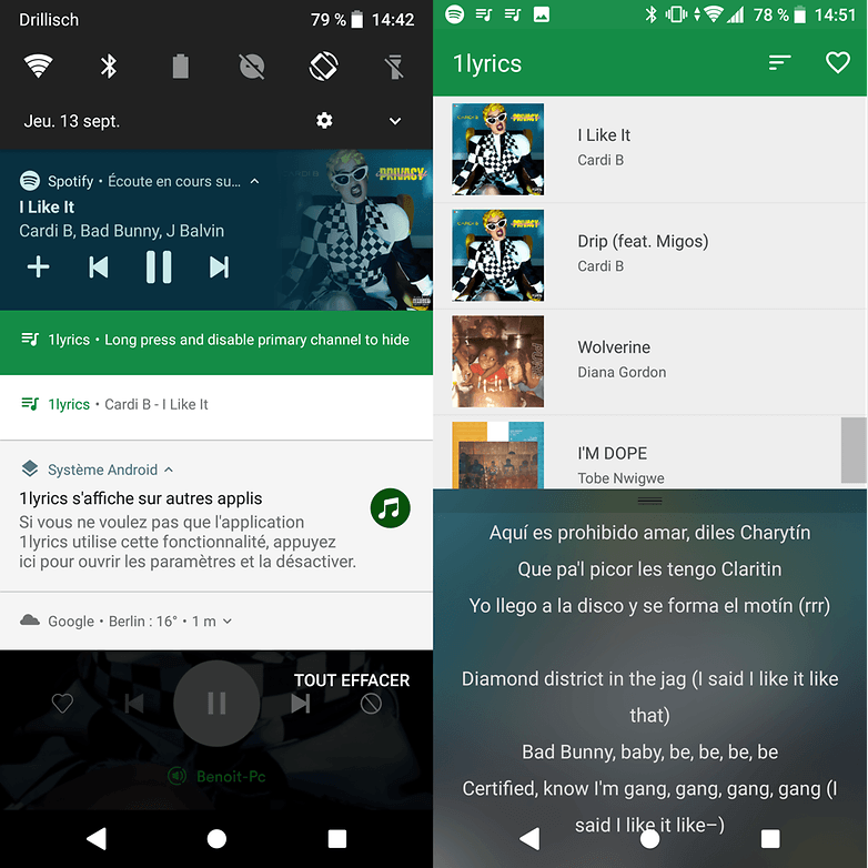 androidpit 1lyrics