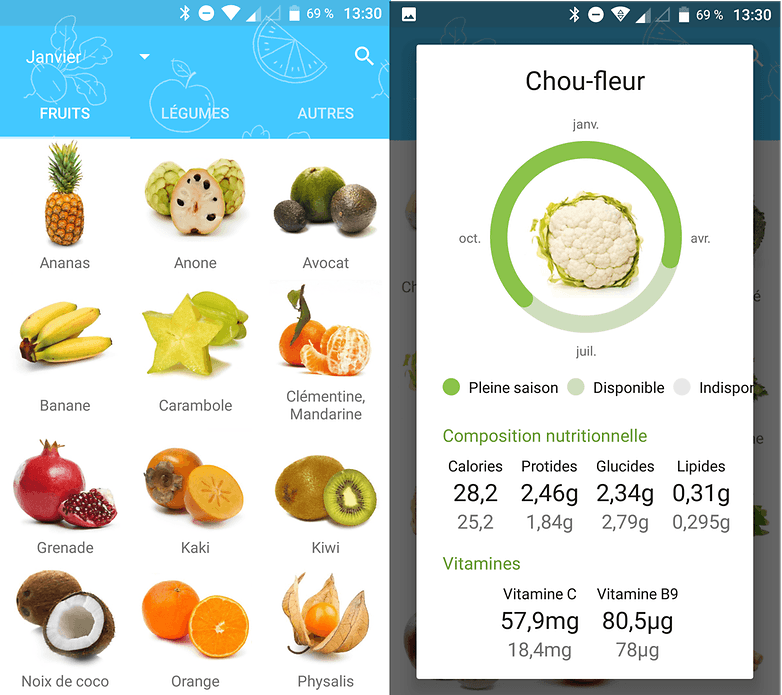 androidpit fruits legumes