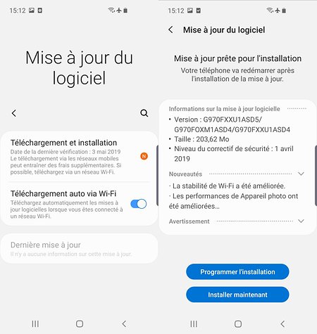 comment mettre à jour android sur samsung a5