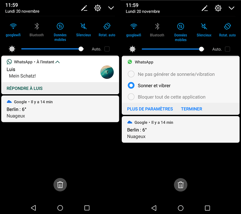 androidpit notifications parameters