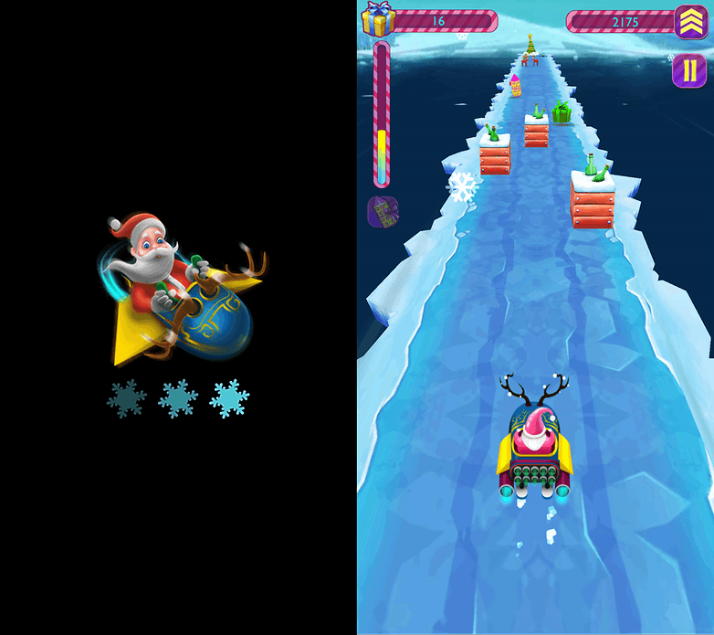 androidpit santa rush xmas adventure