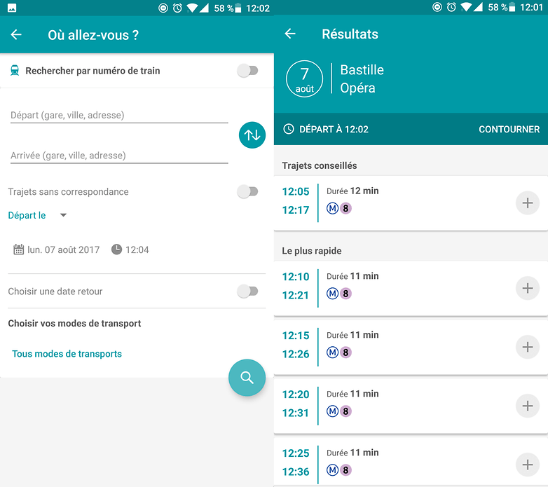 androidpit sncf