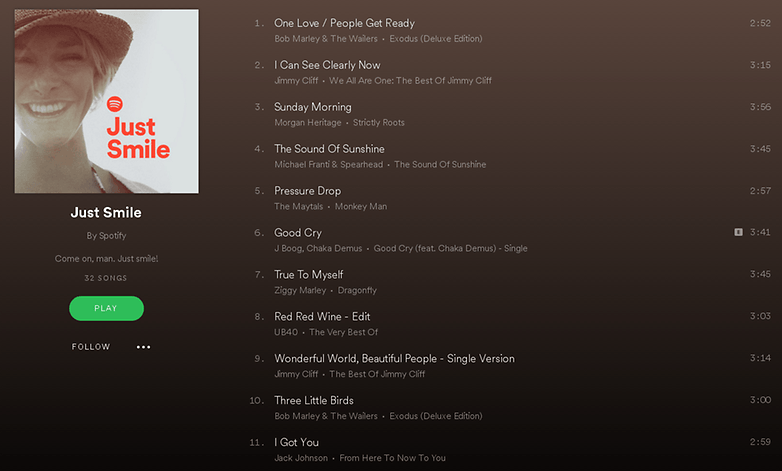 androidpit spotify just smile